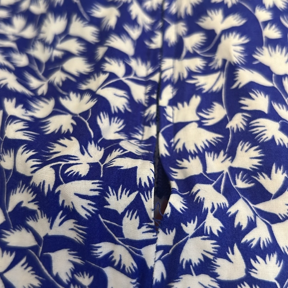 Jane Schaffhausen Belle France Blue & White Vintage Cottagecore Dress Women’s 6 - Picture 8 of 8